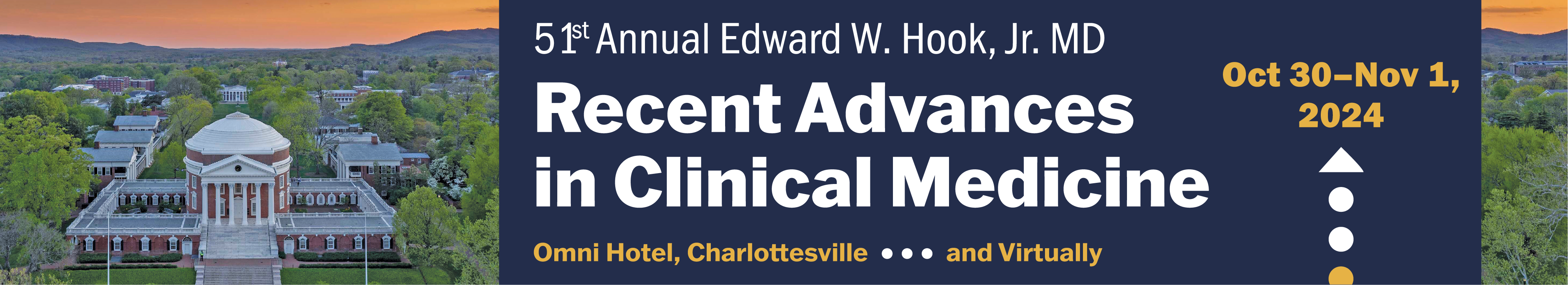 2024 Annual Edward W. Hook, Jr. MD Recent Advances in Clinical Medicine Banner